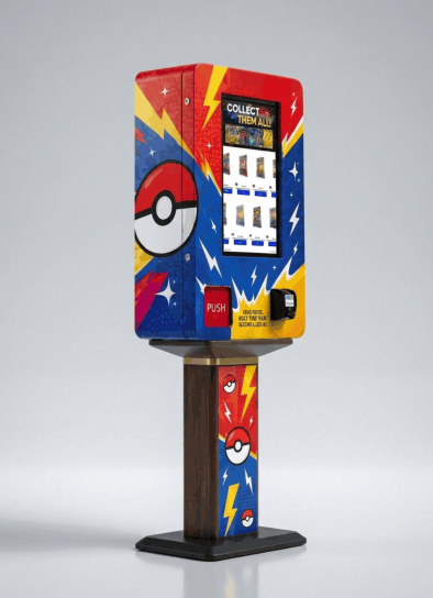 The Compact Poke Pack Exchange vending machine